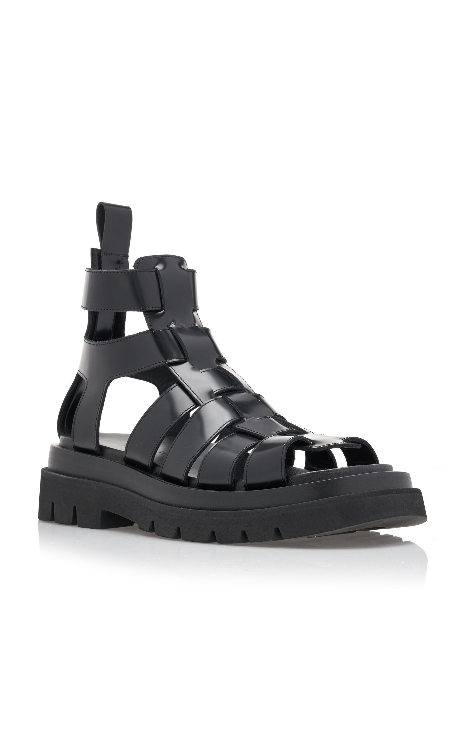 Leather Sandals black - 5