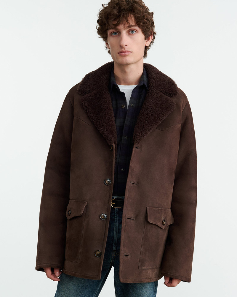 NILI LOTAN GOSHEN SHEARLING COAT outlook