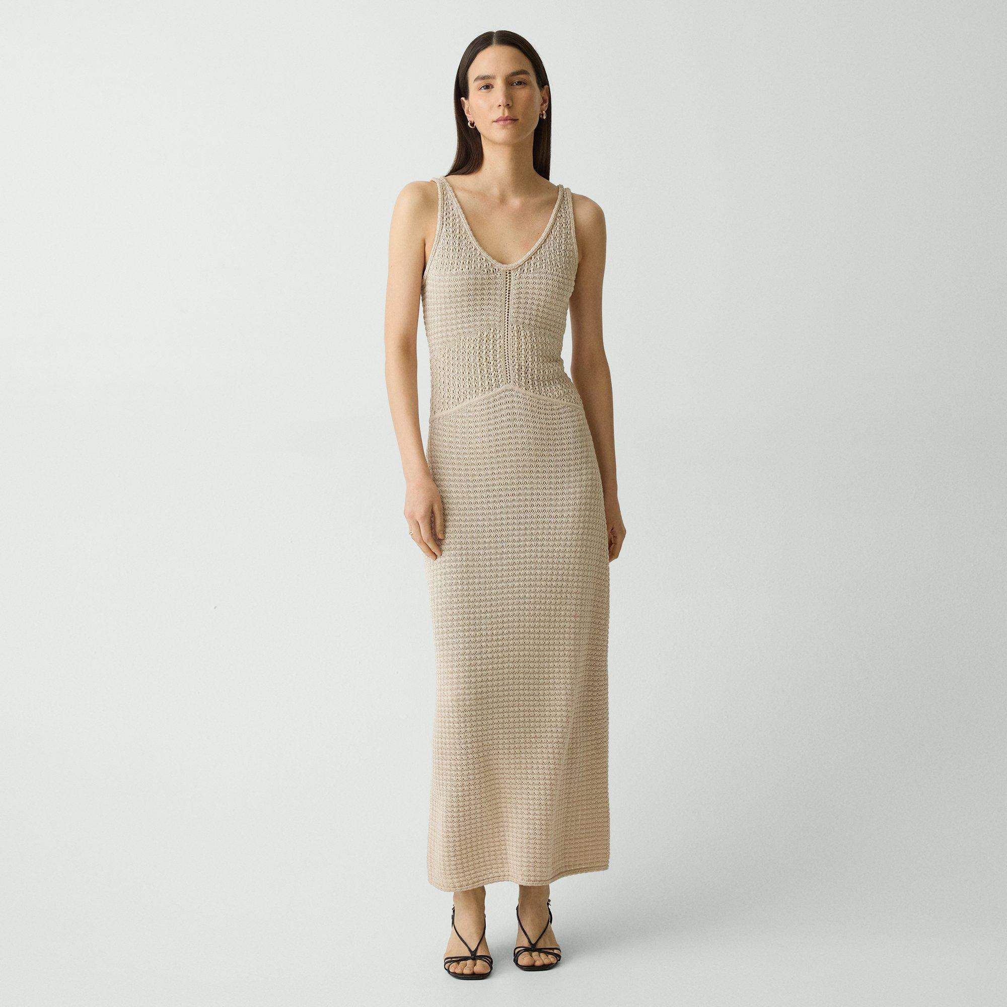 Stitched Dress in Sheen Cotton - 2
