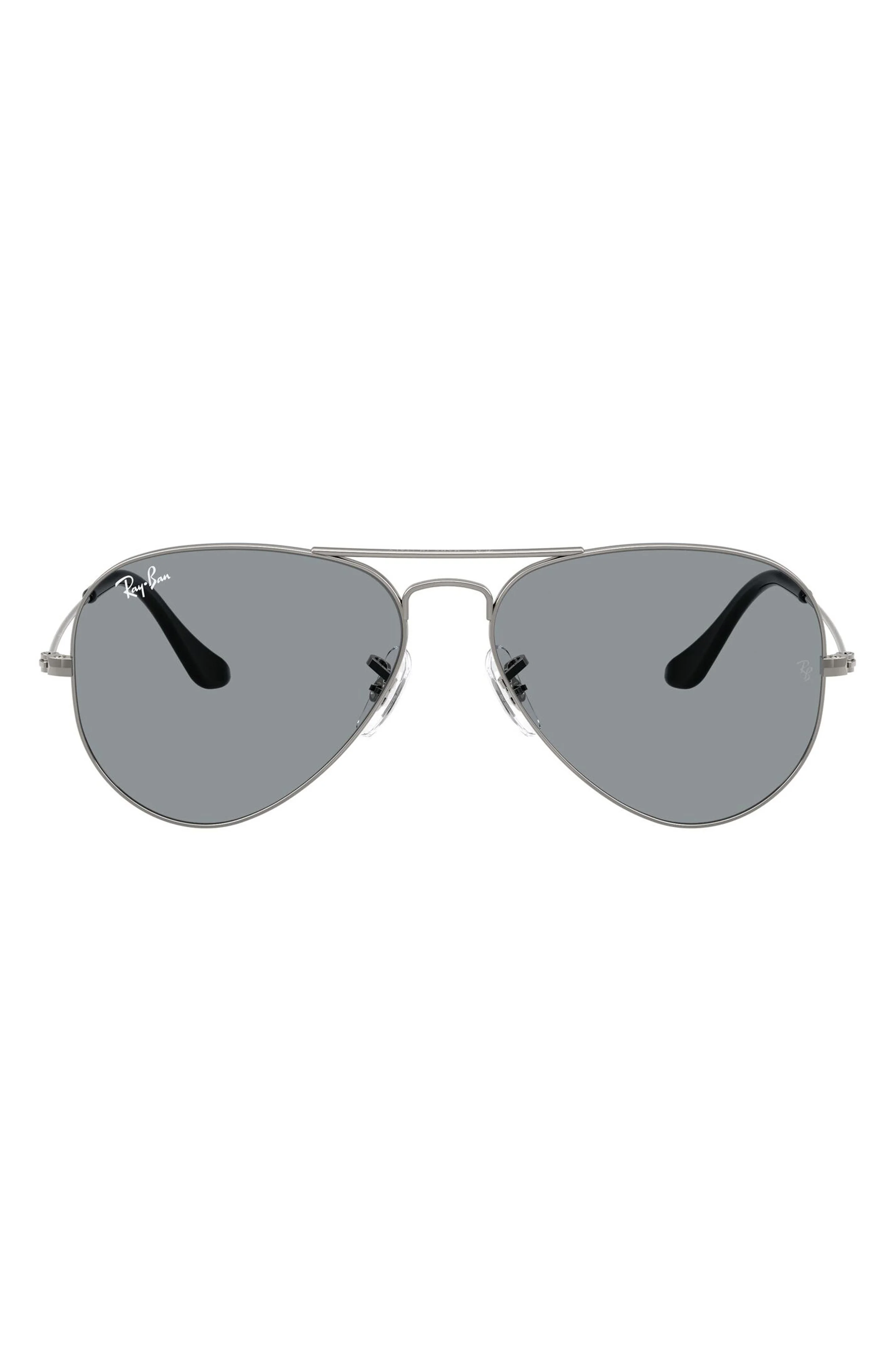 Ray-Ban 58mm Aviator Sunglasses in Gunmetal /Grey at Nordstrom - 1