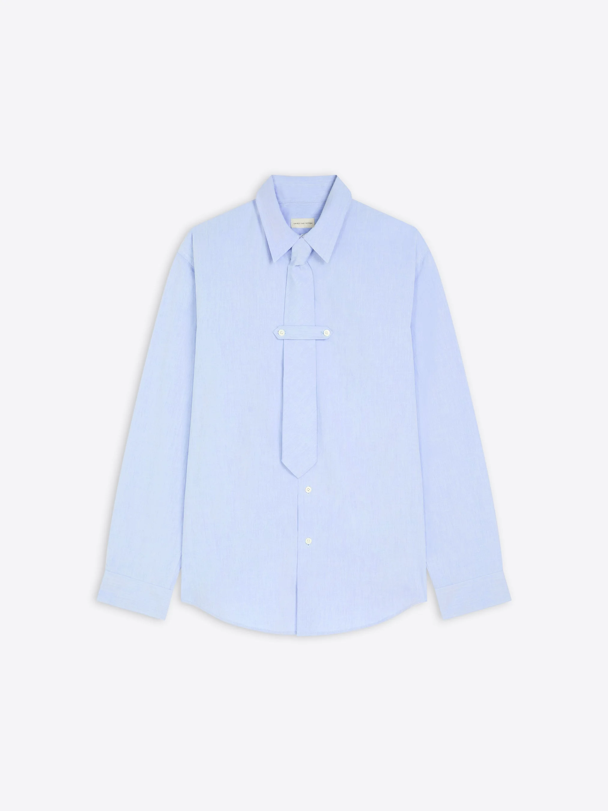 CLASSIC COTTON SHIRT WITH TIE - 1