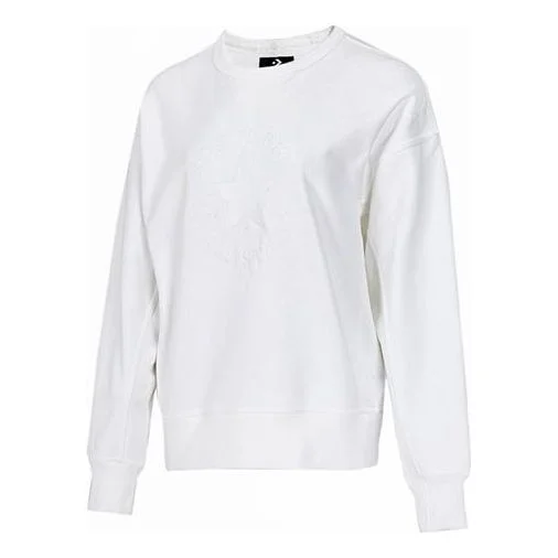 (WMNS) Converse All Star Sweatshirts 'White' 10019811-A07 - 1