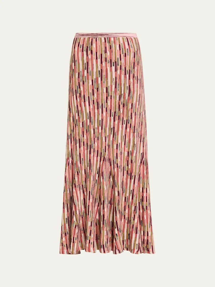 Marceline Space-Dyed Knit Midi Skirt - 1