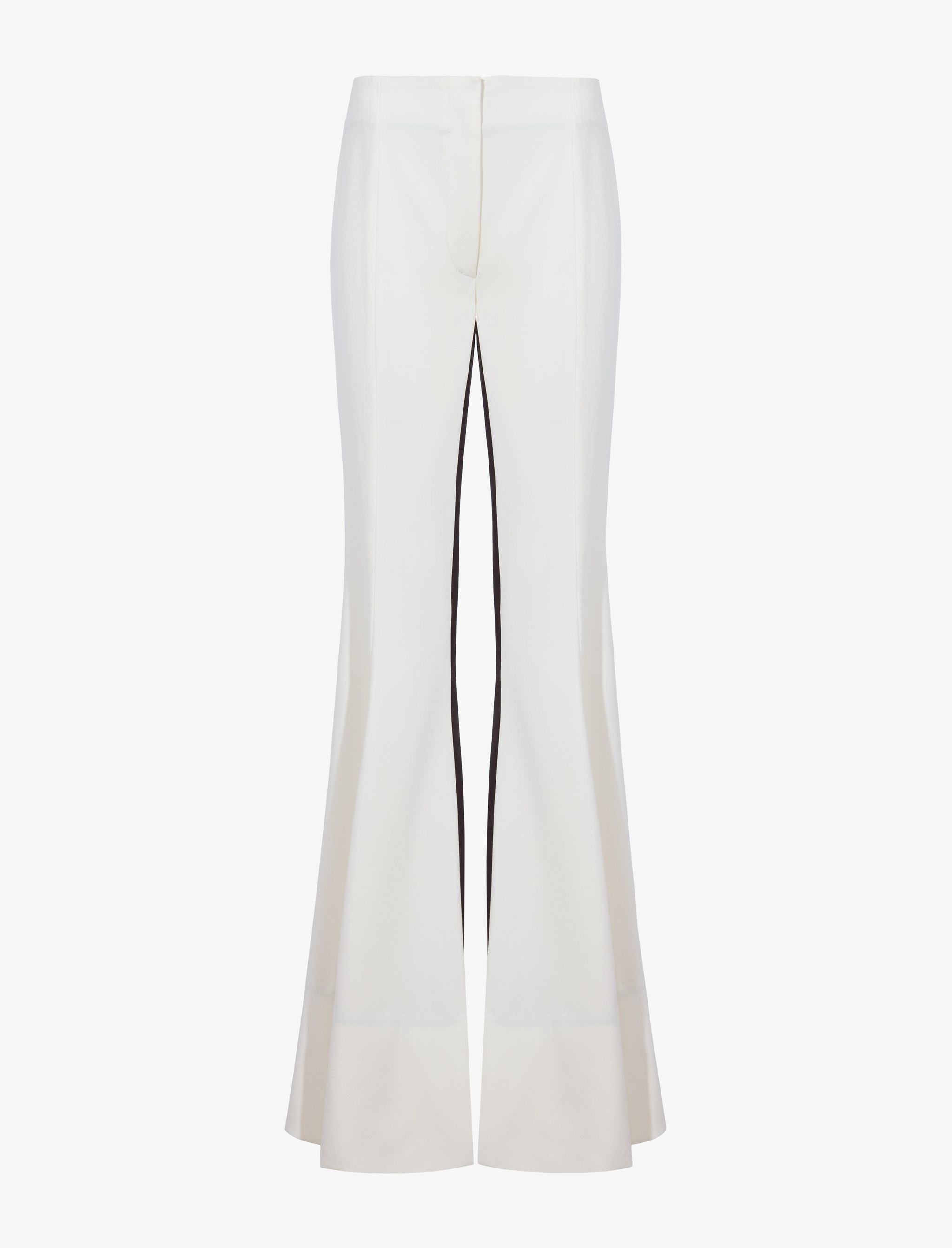 Viscose Suiting Tuxedo Wide Leg Pants - 1