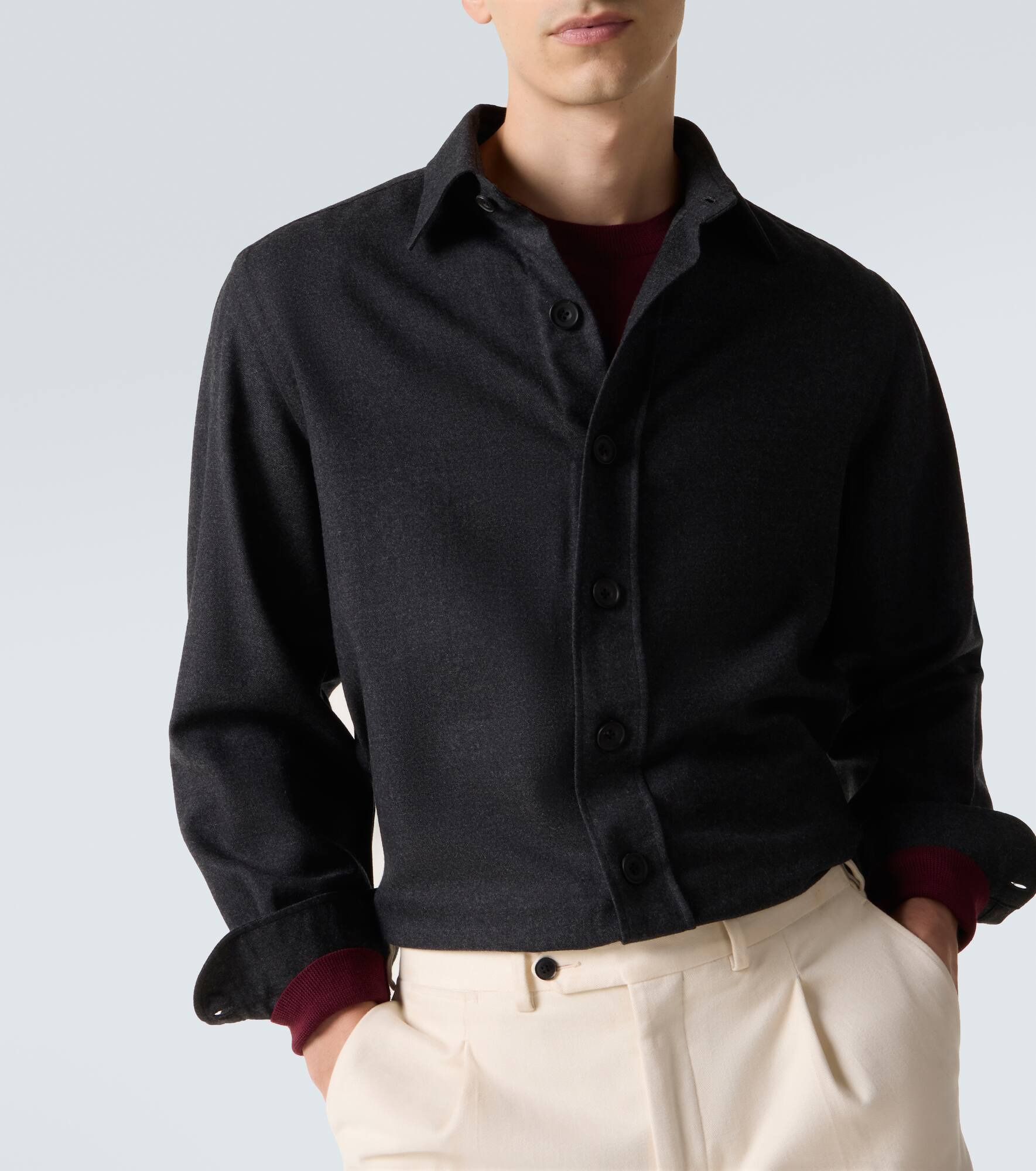 Virgin wool shirt - 5