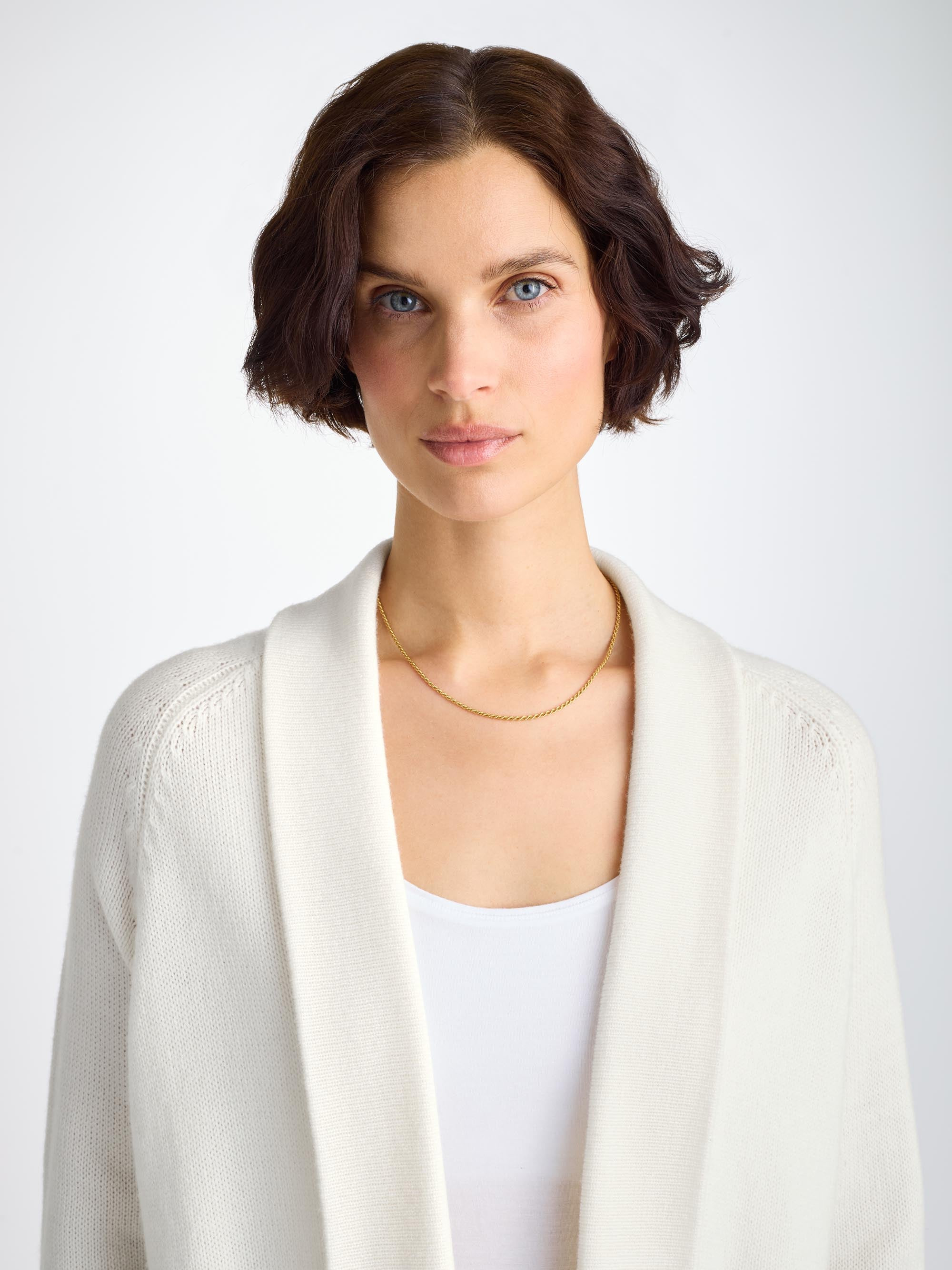 Women's Cardigan Nina Cashmere White - 5