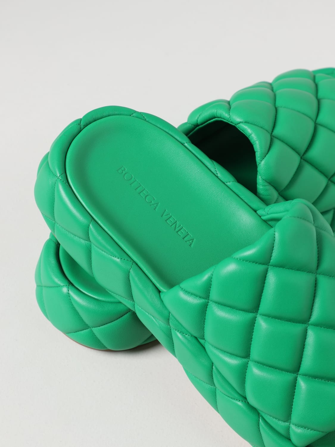 Bottega Veneta Padded quilted leather sandals - 4