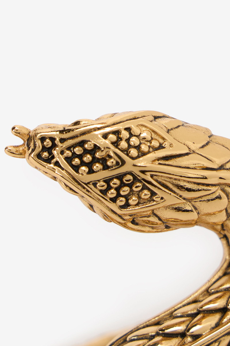 Antique Gold Snake Cuff Bracelet 5