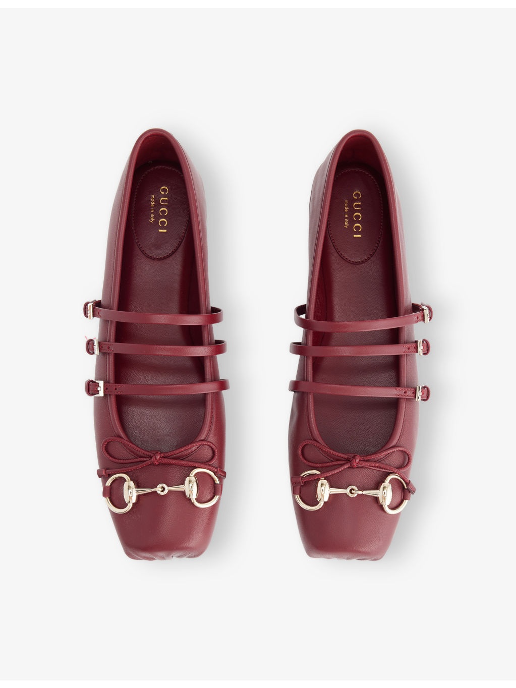 Horsebit Ballerina Leather Flats - 3