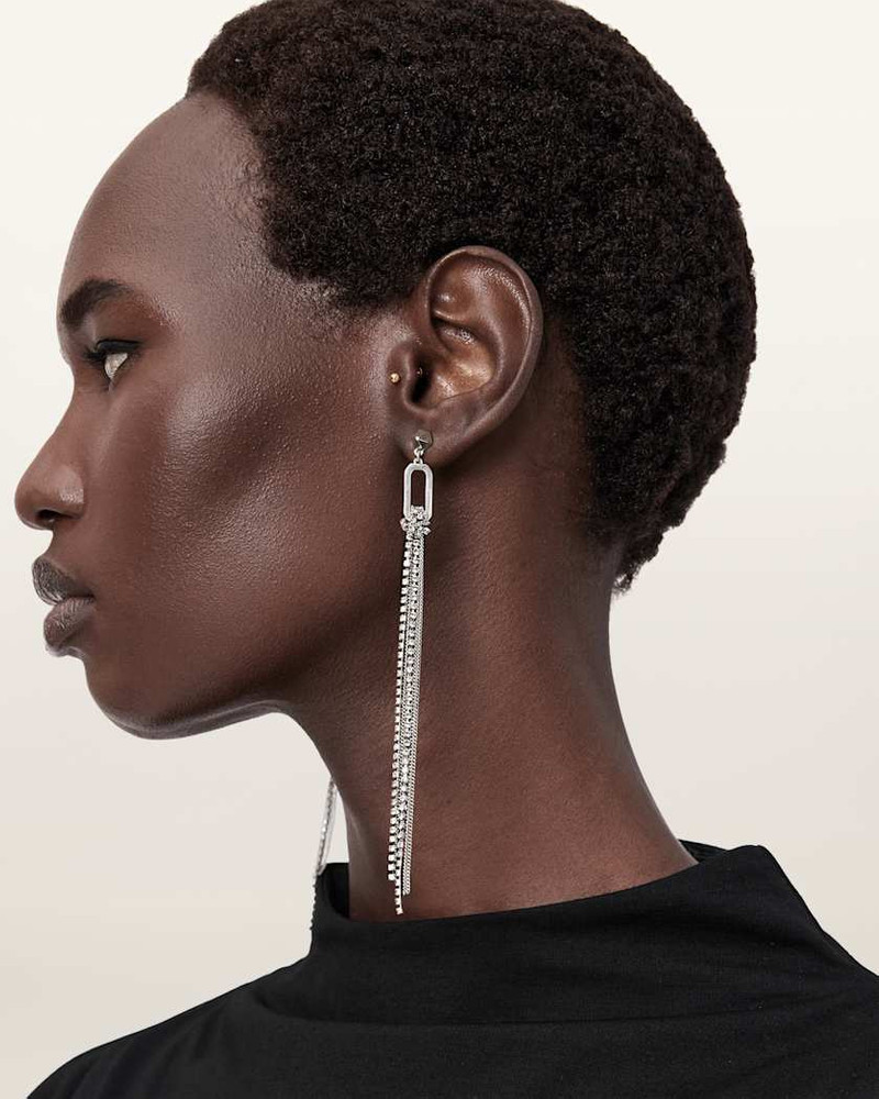 ALLSAINTS APRIL CHAIN FRINGE EARRINGS outlook