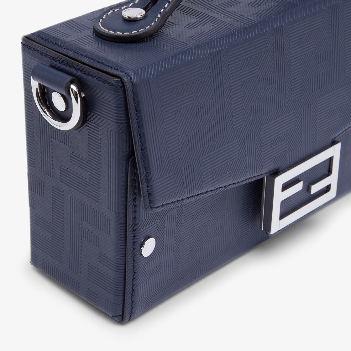 Dark blue leather bag - 5