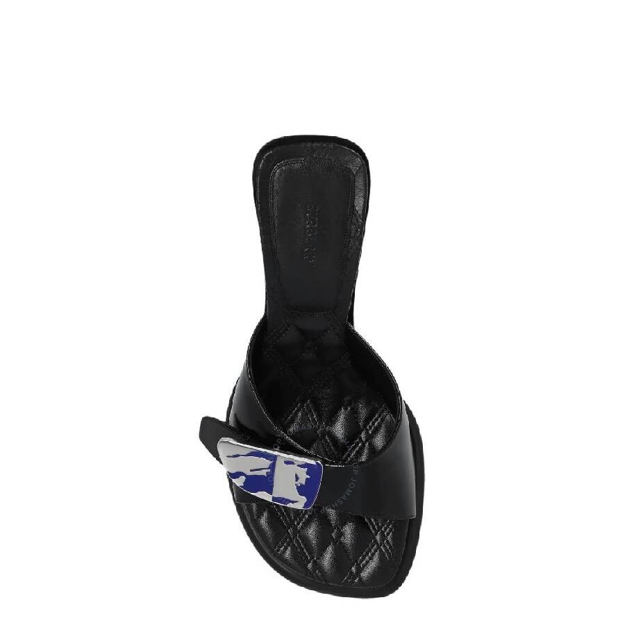 Burberry Equestrian Knight Bay Leather Sandals - 4