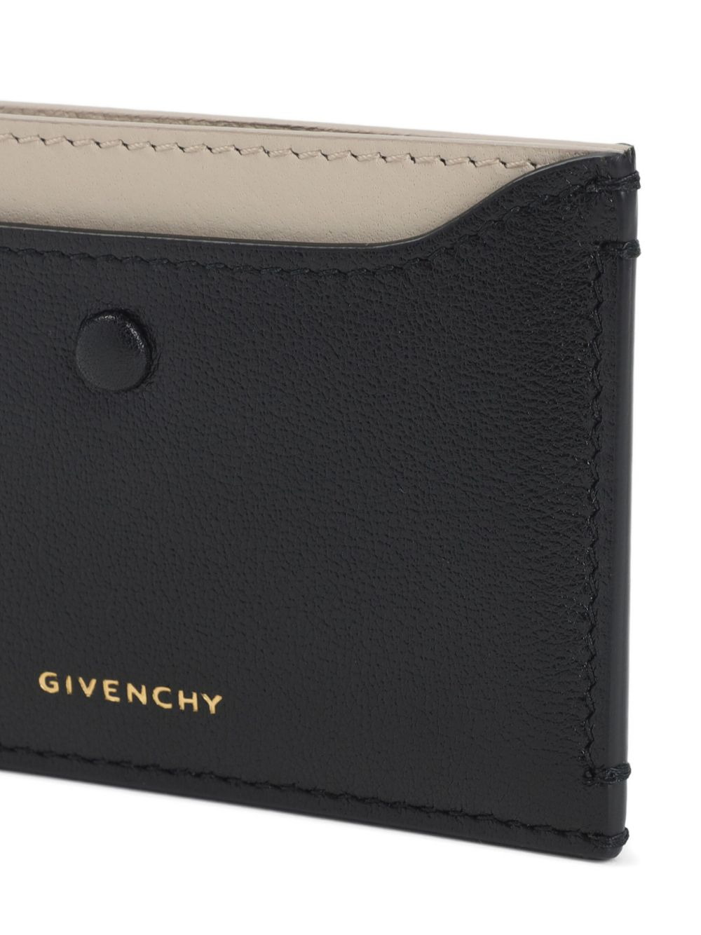 leather two-tone cardholder - 3