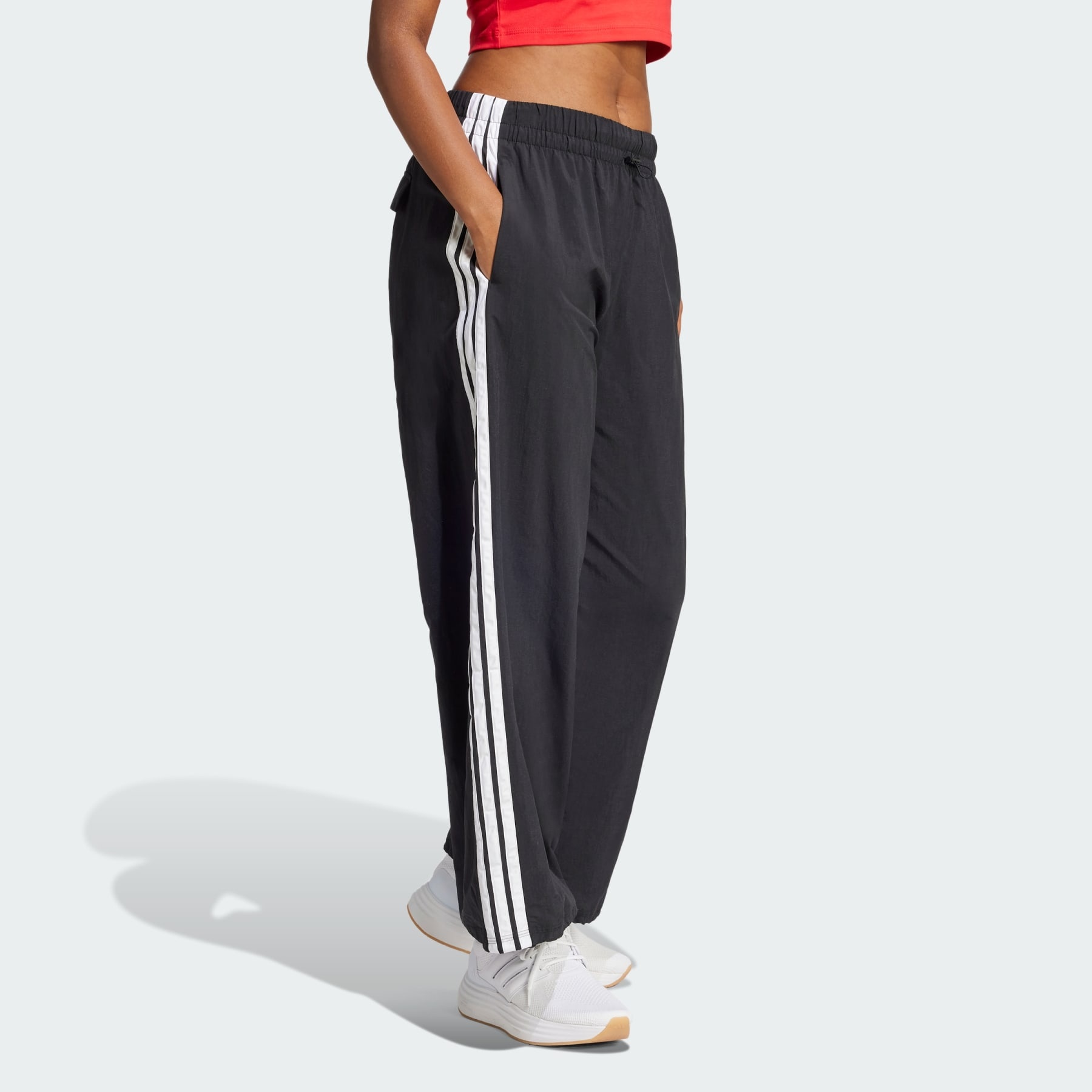 Essentials 3-Stripes Lifestyle Woven Parachute Pants - 4