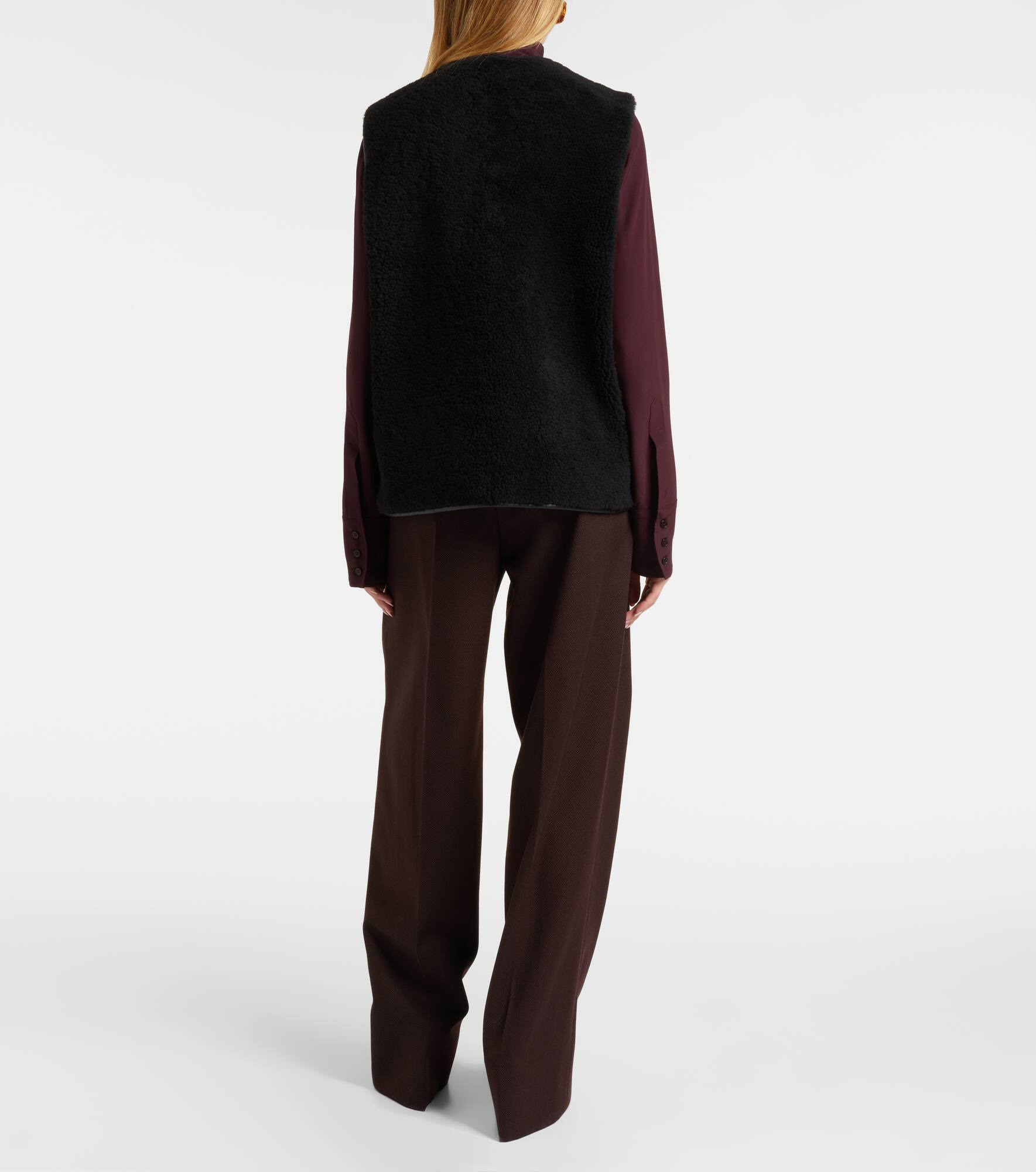 Gliss shearling vest - 3