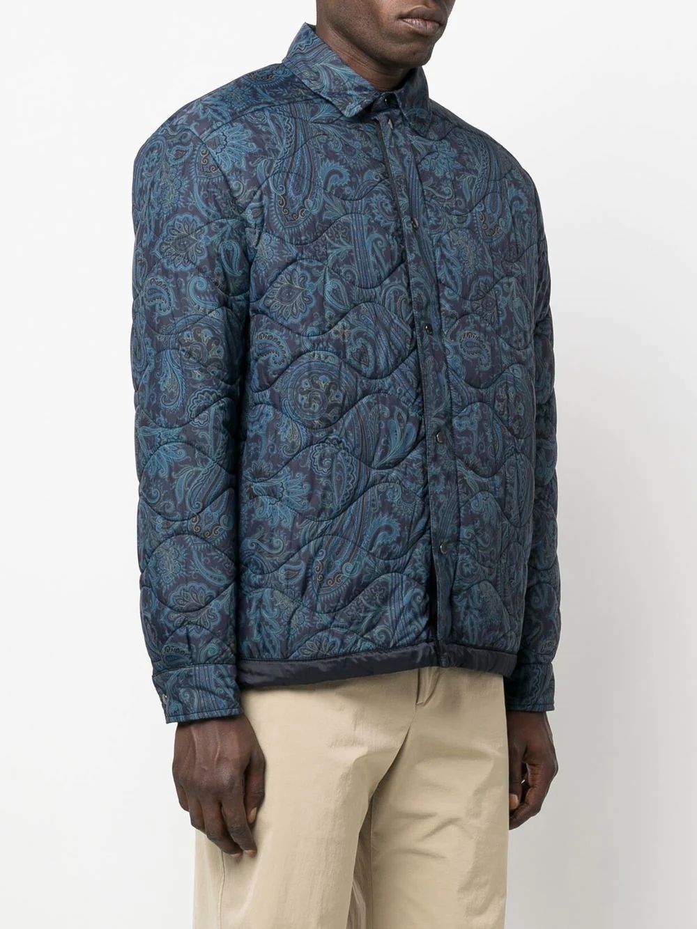 reversible paisley-print padded jacket - 3