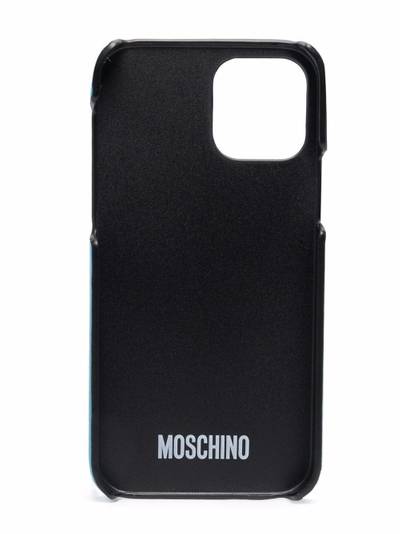 Moschino letter-patch iPhone 12/12 Pro case outlook