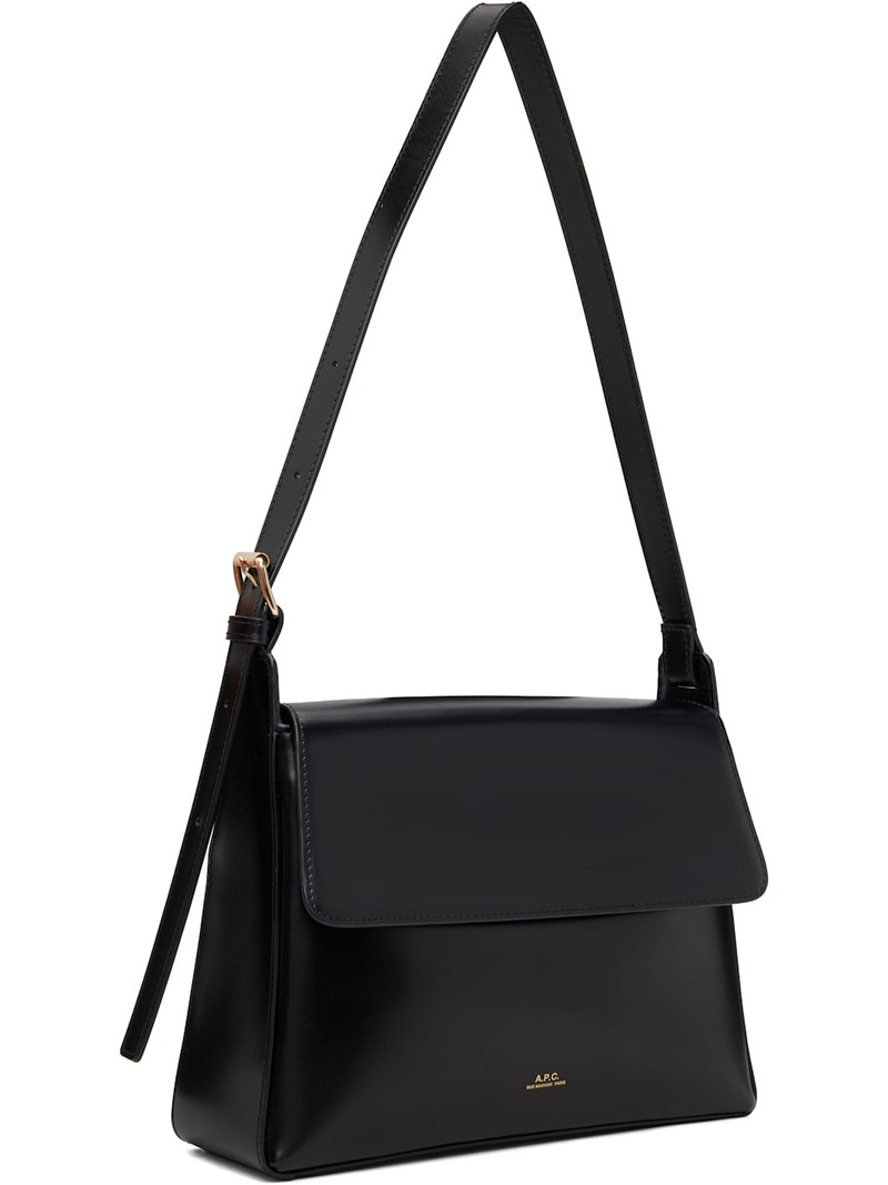 A.P.C. Black Virginie Flap Bag outlook