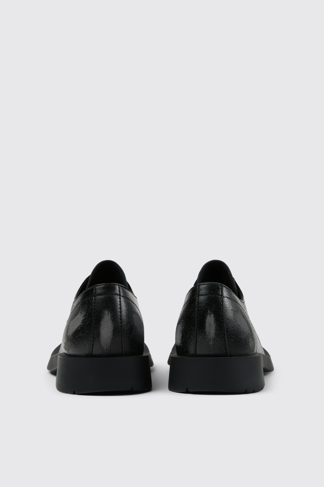 Black leather shoes - 3