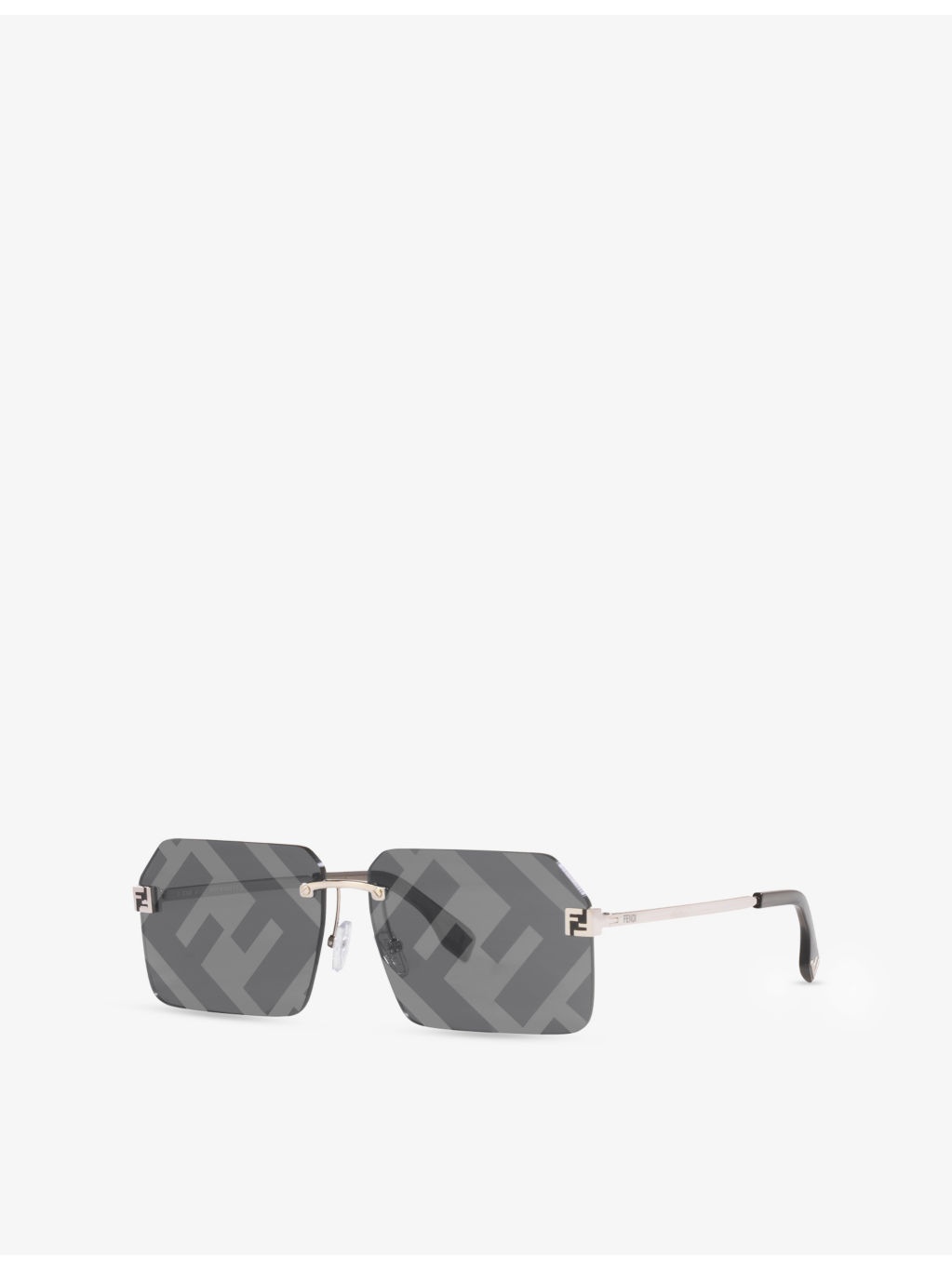 FE40043U Rectangle-Frame Metal Sunglasses - 2