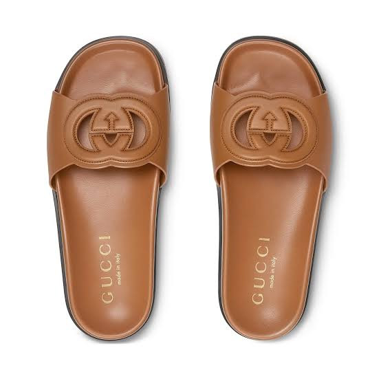 Gucci Interlocking G Slide Sandals - 2