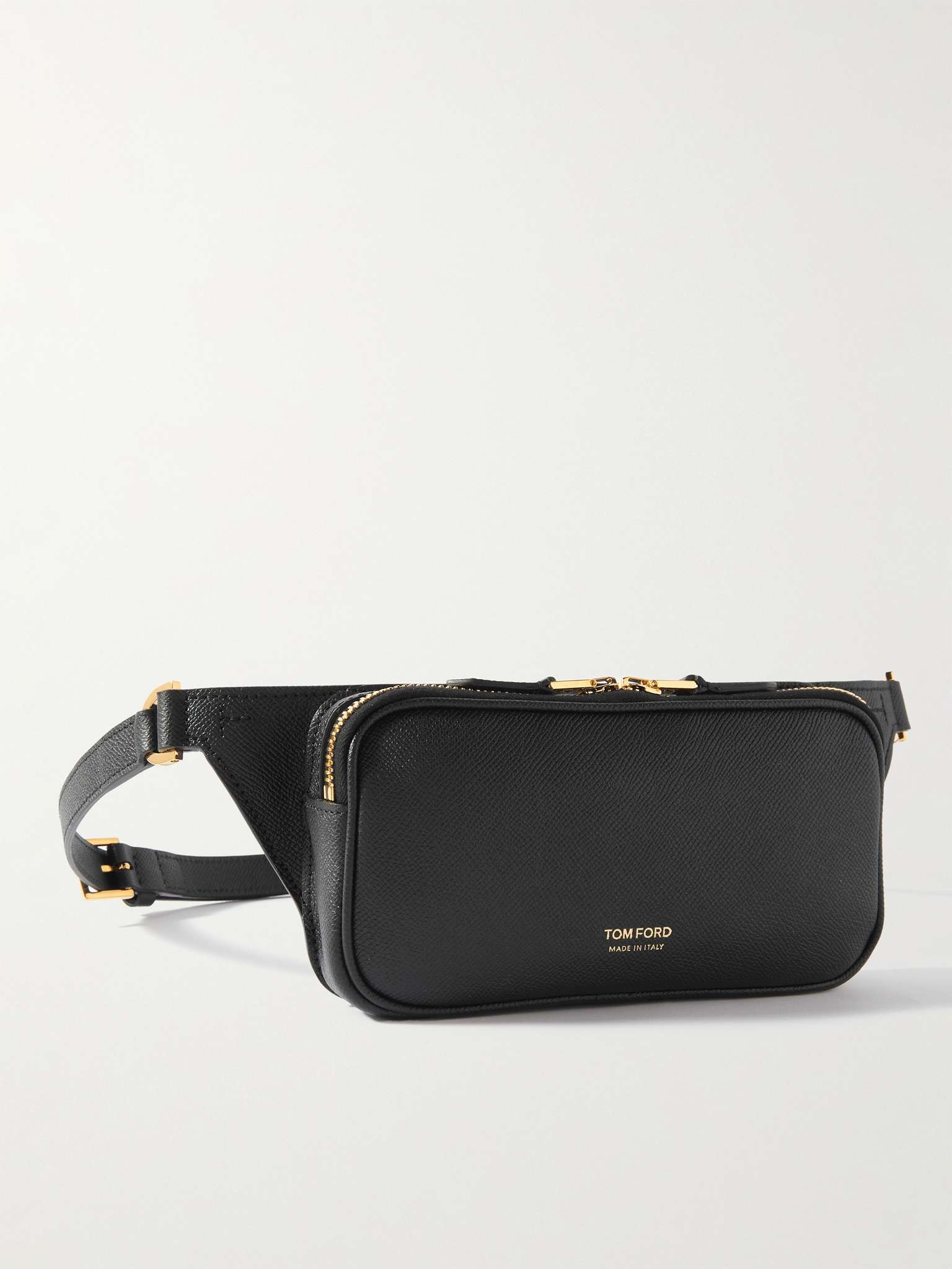 TOM FORD Logo-Print Full-Grain Leather Belt Bag | REVERSIBLE