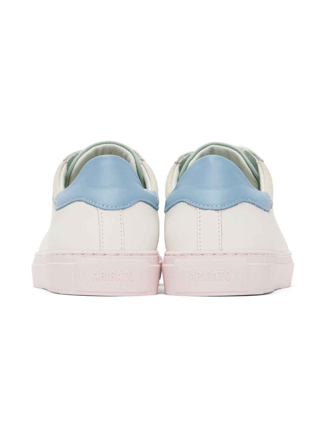 White & Pink Clean 180 Sneakers - 2