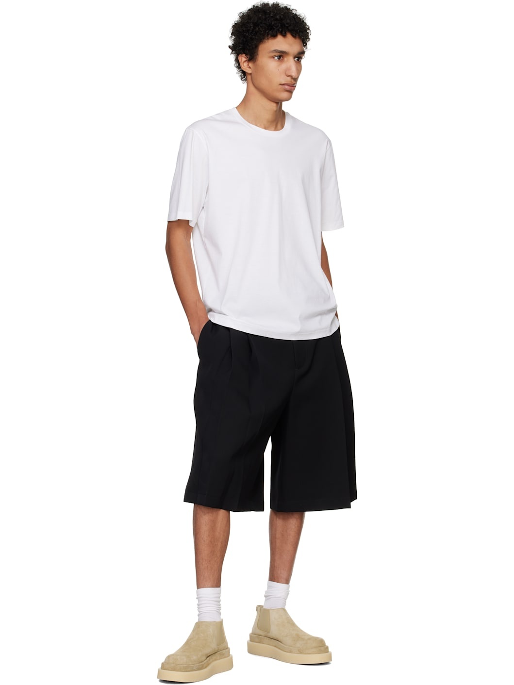 White Cotton T-shirt - 4