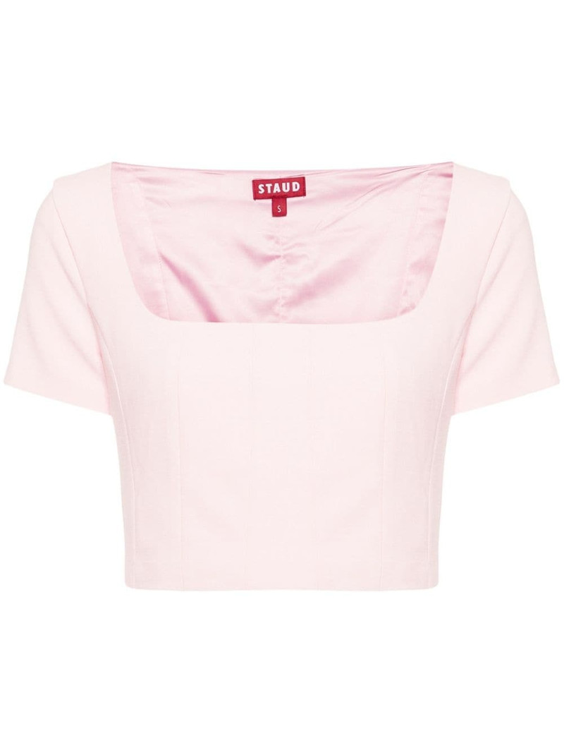 Anya square-neck crop blouse 1
