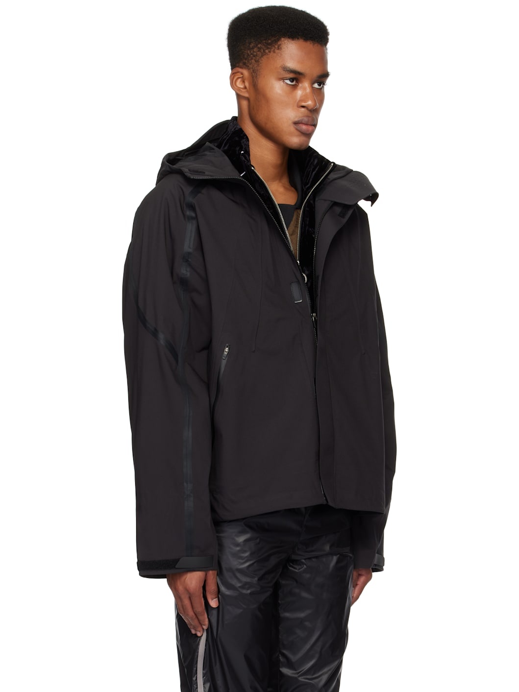 Heliot Emil CLOISTERD TECHNICAL JACKET - BLACK | Garmentory