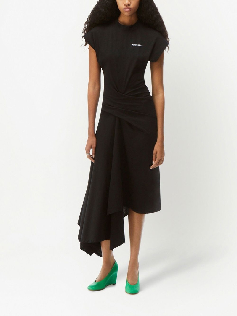 NINA RICCI asymmetric twist dress outlook