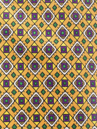 Etro geometric-print silk tie outlook