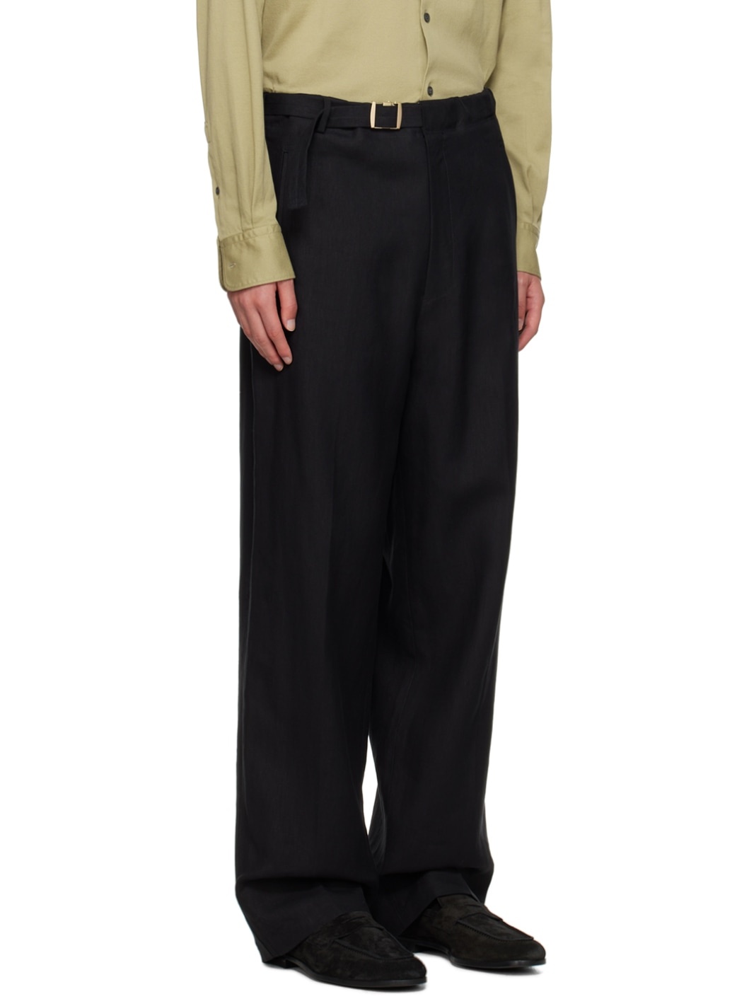 Black Belted Trousers - 2