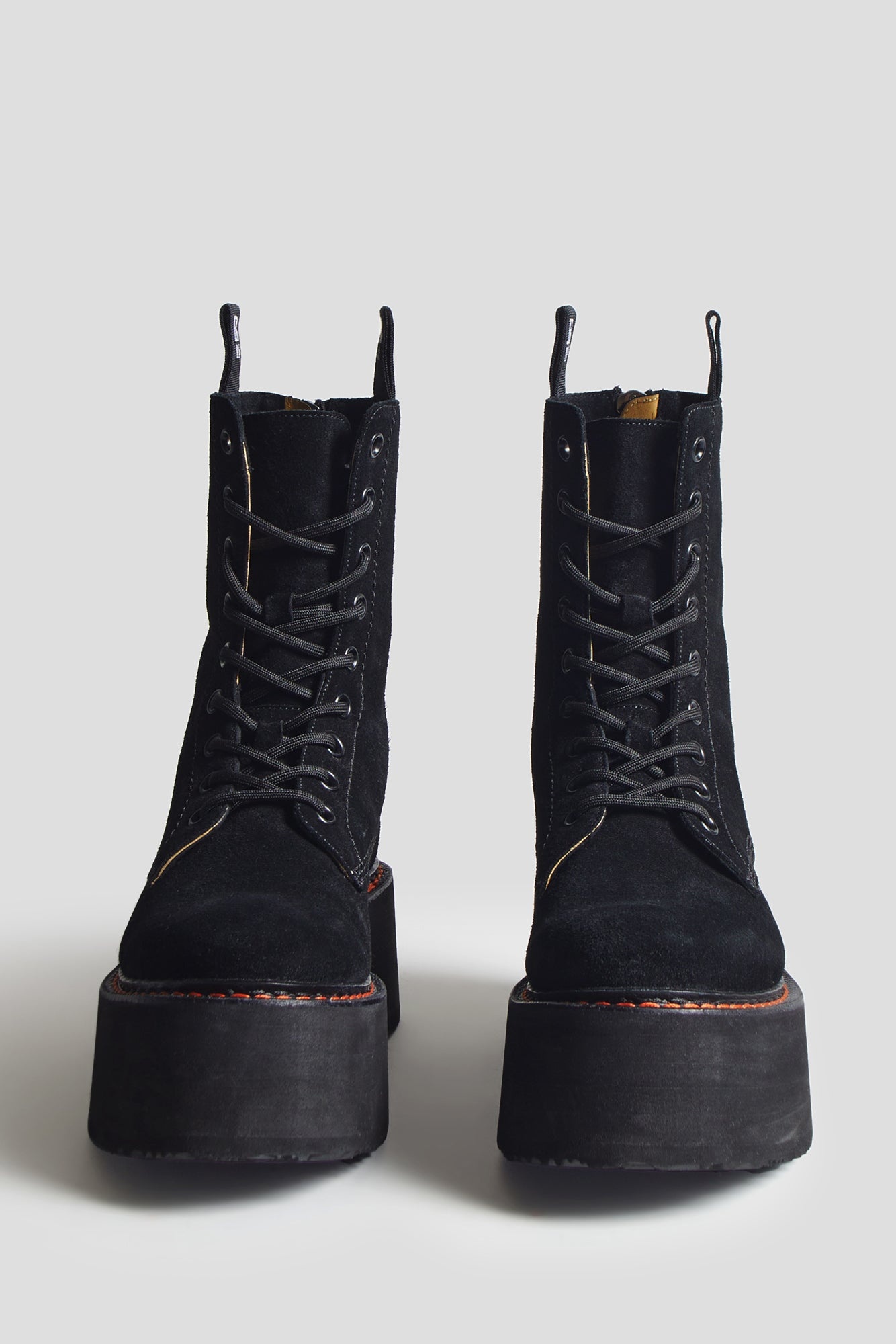 DOUBLE STACK BOOT - BLACK SUEDE - 2