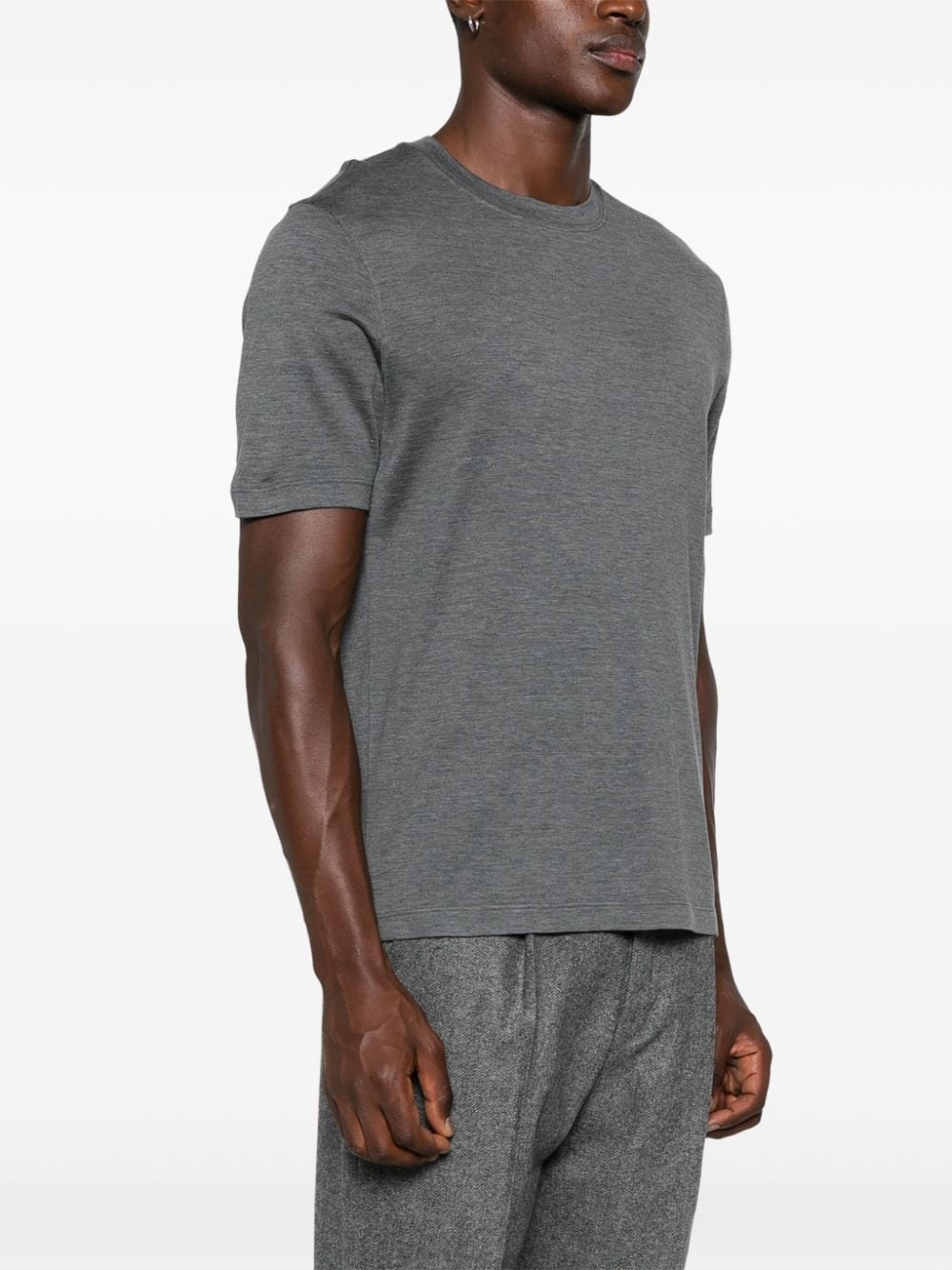 mélange-effect T-shirt - 3