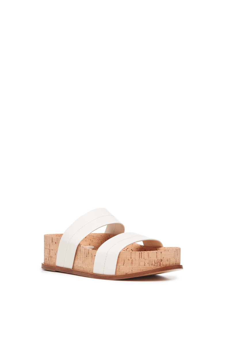 Striker Platform Sandal in Cream Leather 2