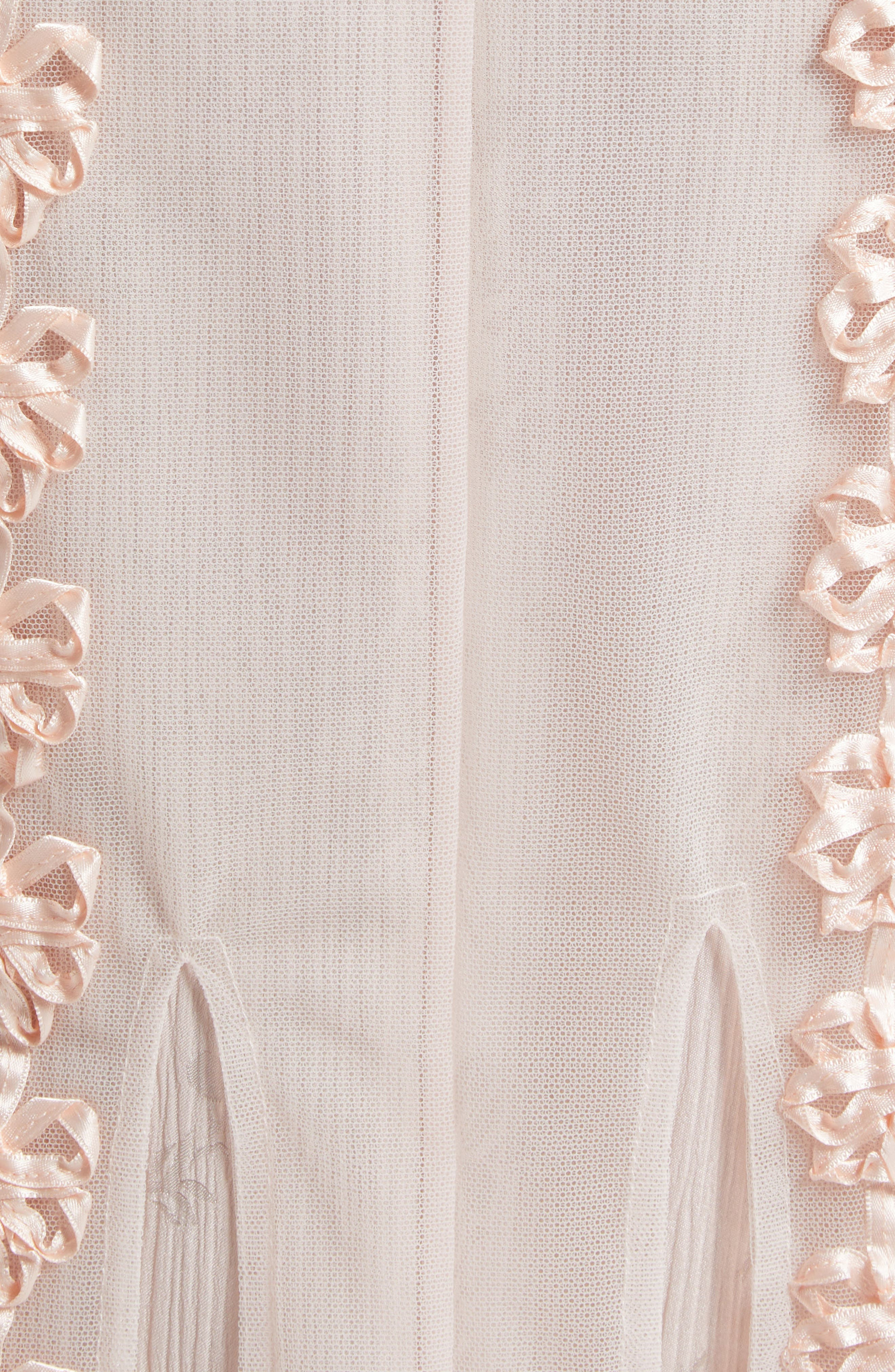 Simone Rocha Ribbon Daisy Chain Multi Slit Midi Dress in Pale Pink at Nordstrom - 6