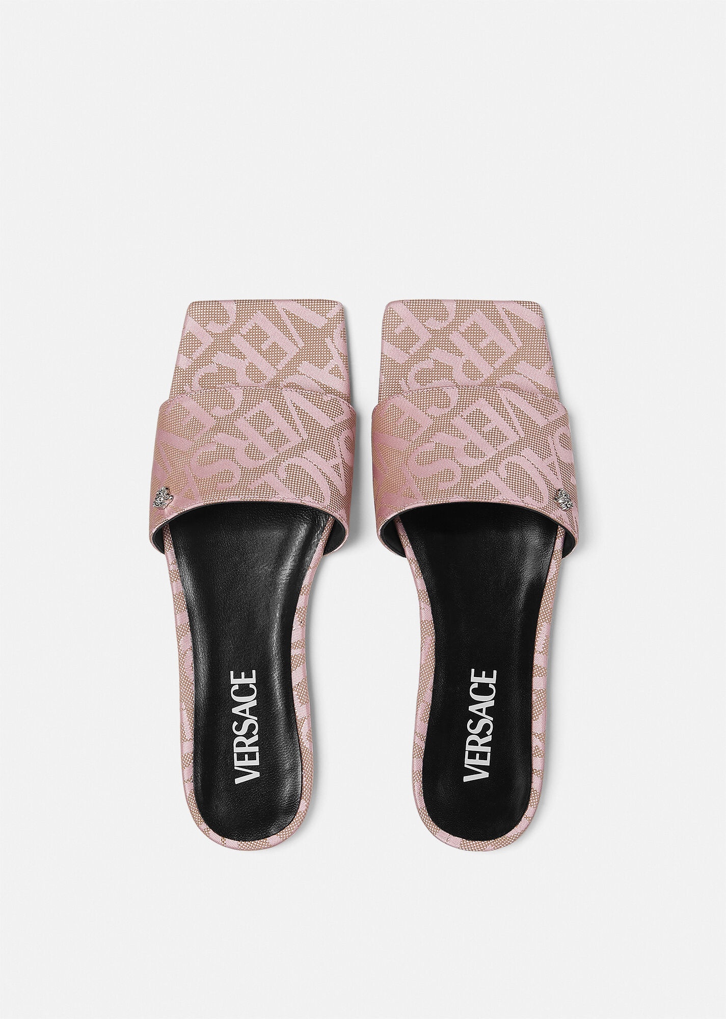 Versace Allover Flat Sandals - 3