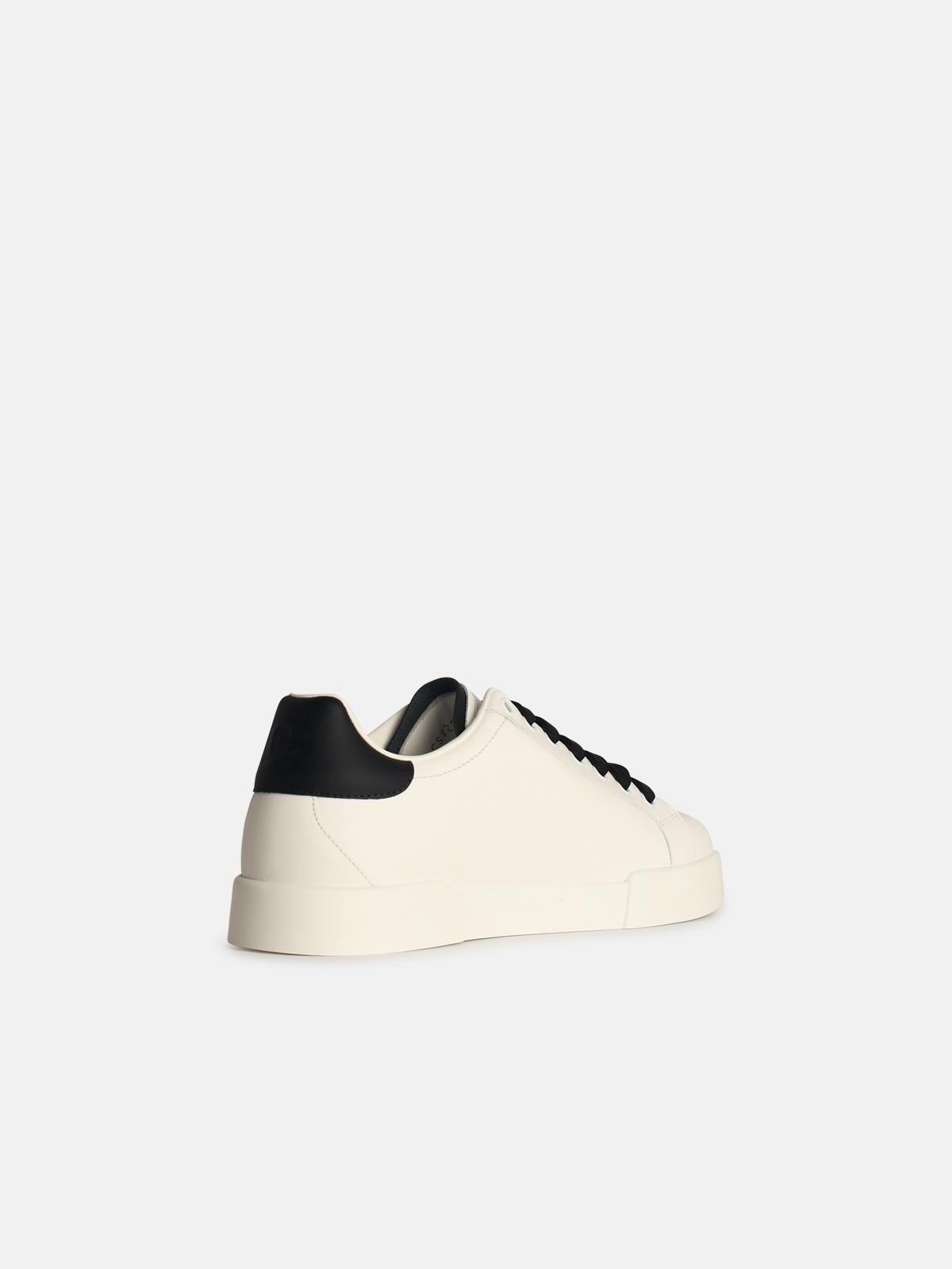 WHITE LEATHER SNEAKERS - 3