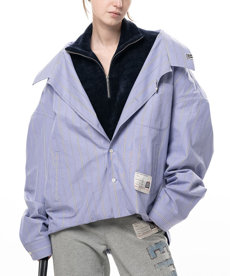 Shifted Layer Stripe Shirt 12