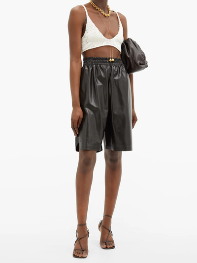 Bottega Veneta V-neck cotton-blend cropped top outlook