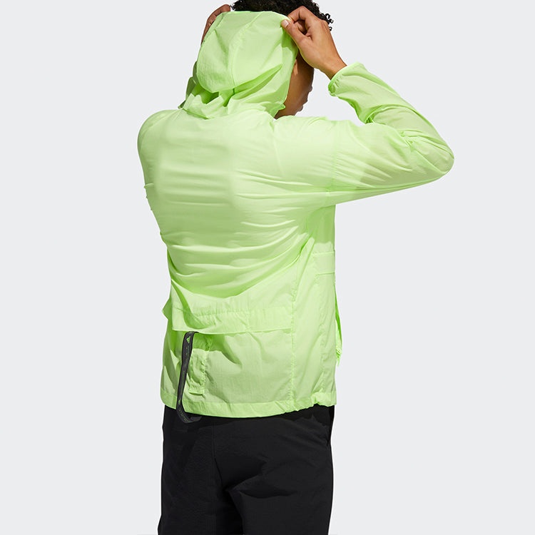 Men's adidas Sports Stylish Hooded Jacket Green FT2780 - 4