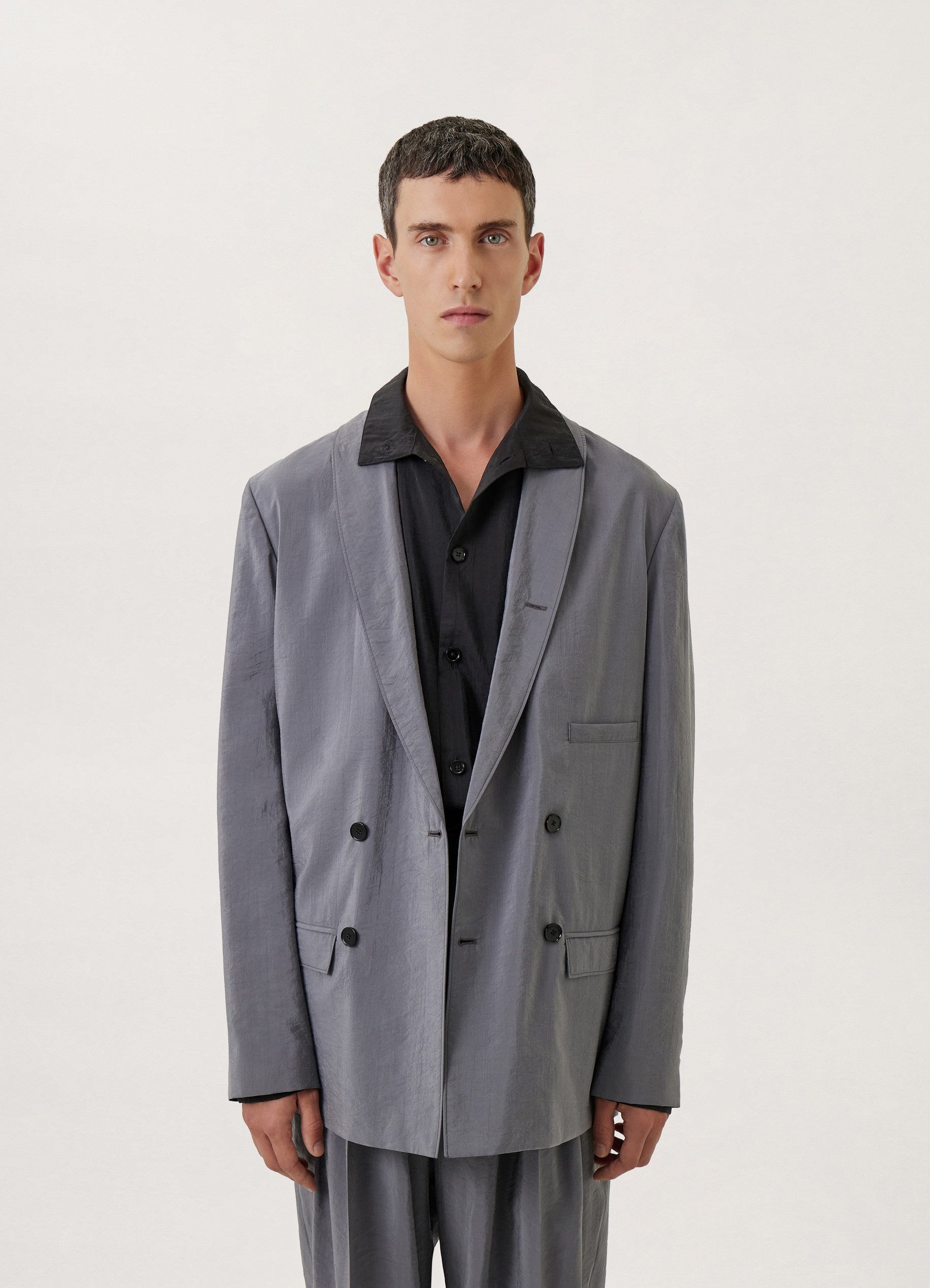 BELTED DOUBLE BREASTED JACKET - 5
