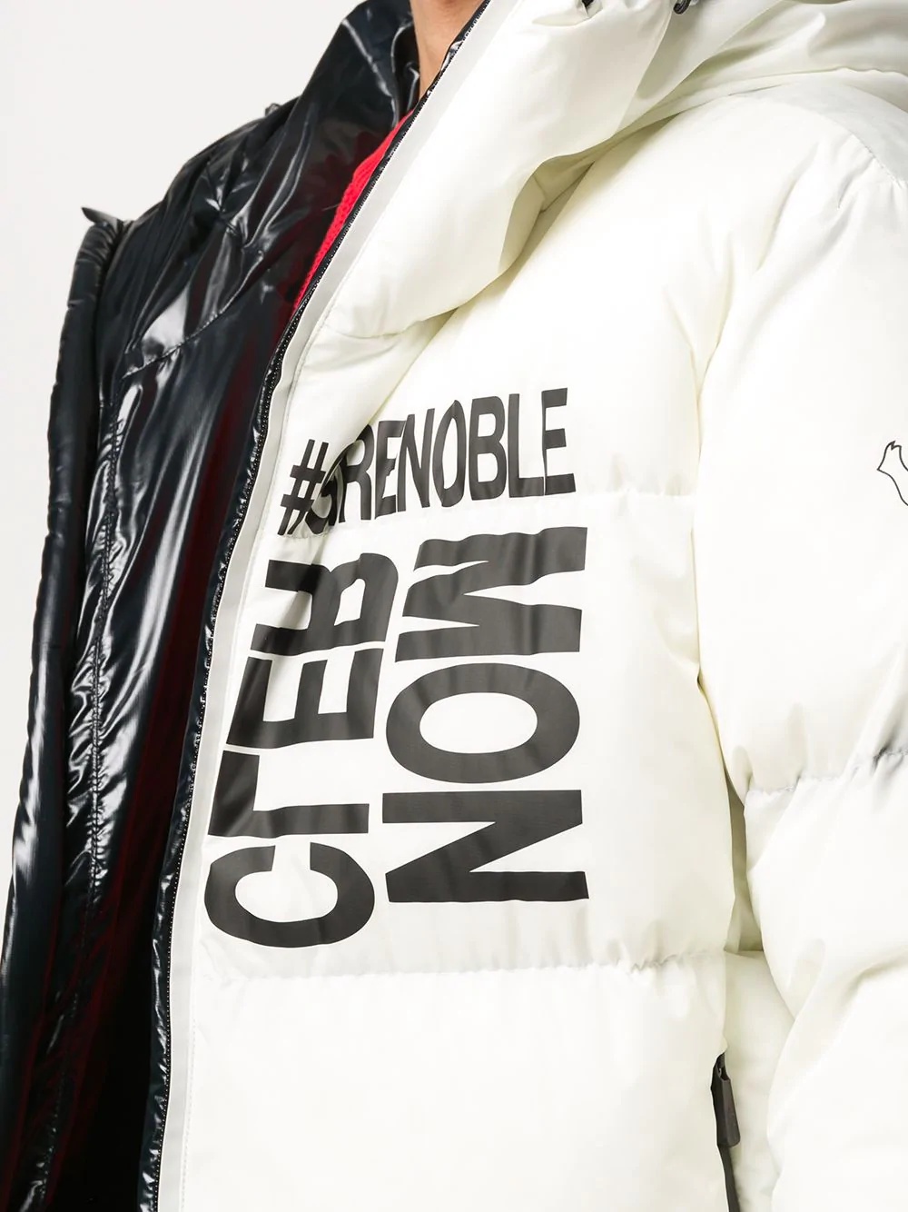 padded logo-print down jacket - 5