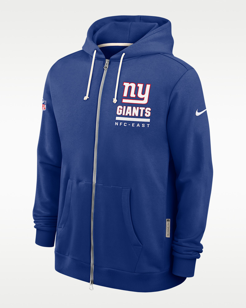 New York Giants Utility Player Sideline Men's Nike Dri-FIT NFL Full-Zip Hoodie 1