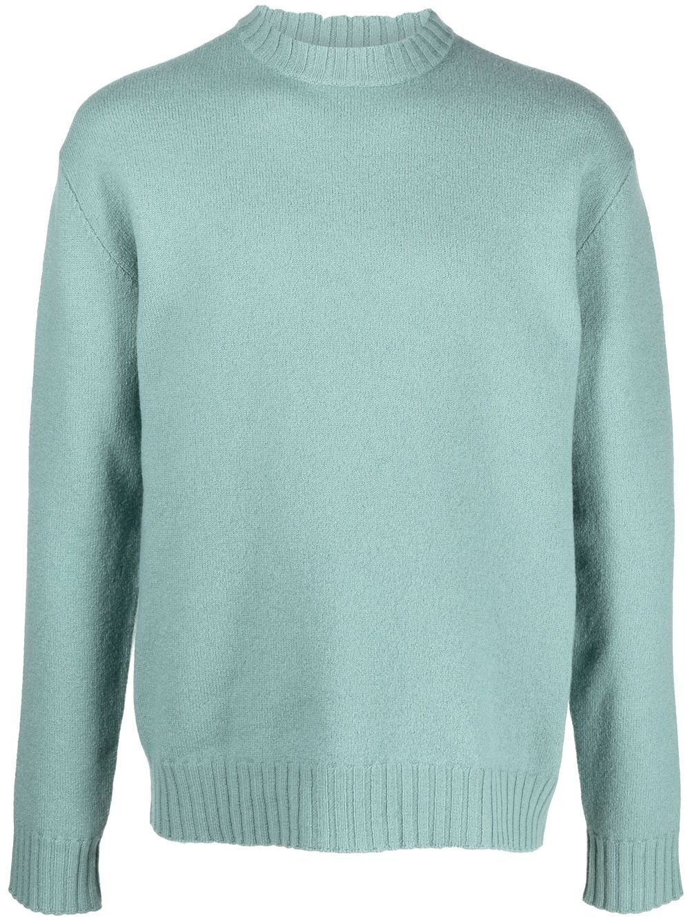 mock-neck wool jumper - 1