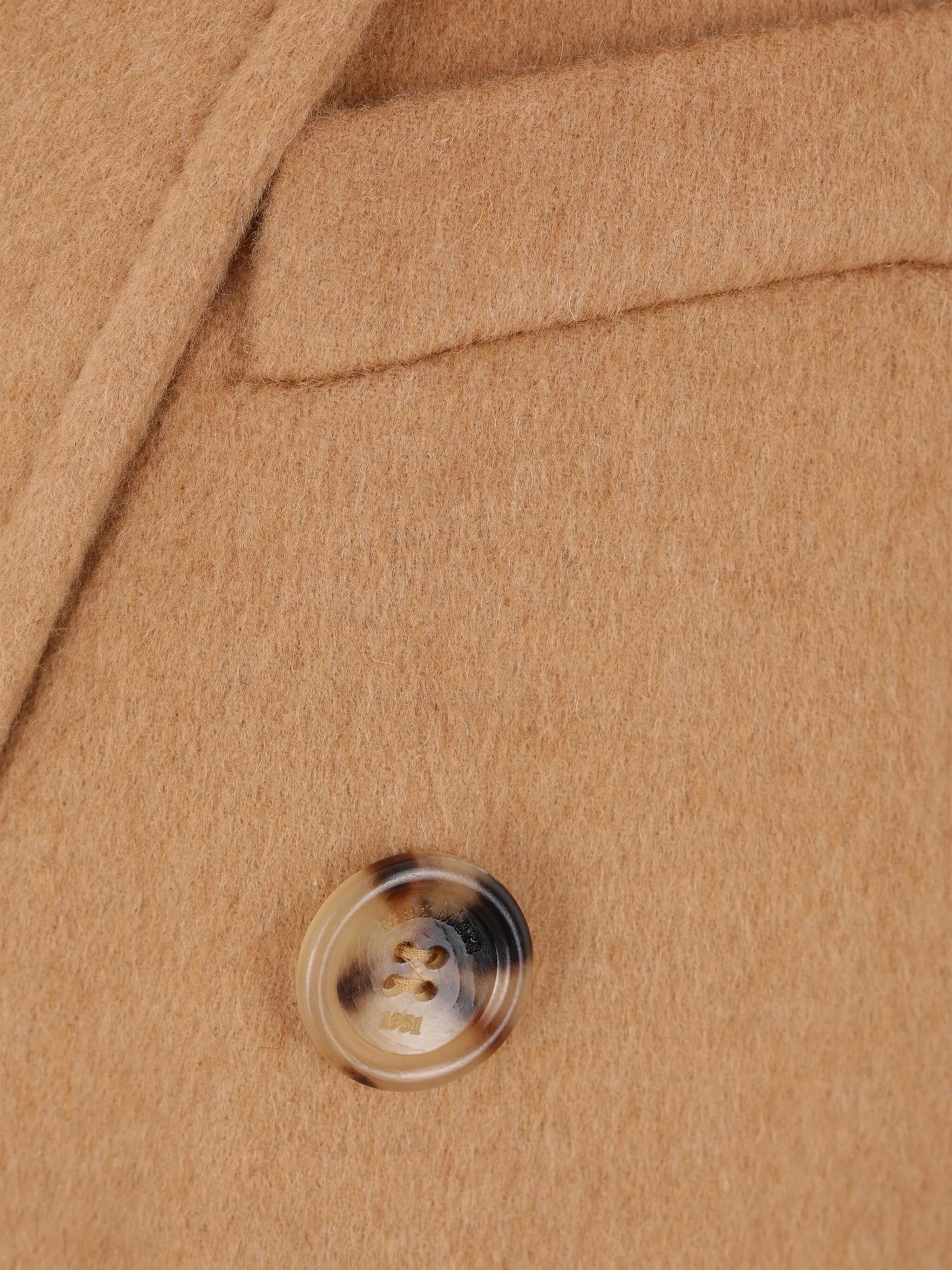 Double-breasted Camel Coat - 4