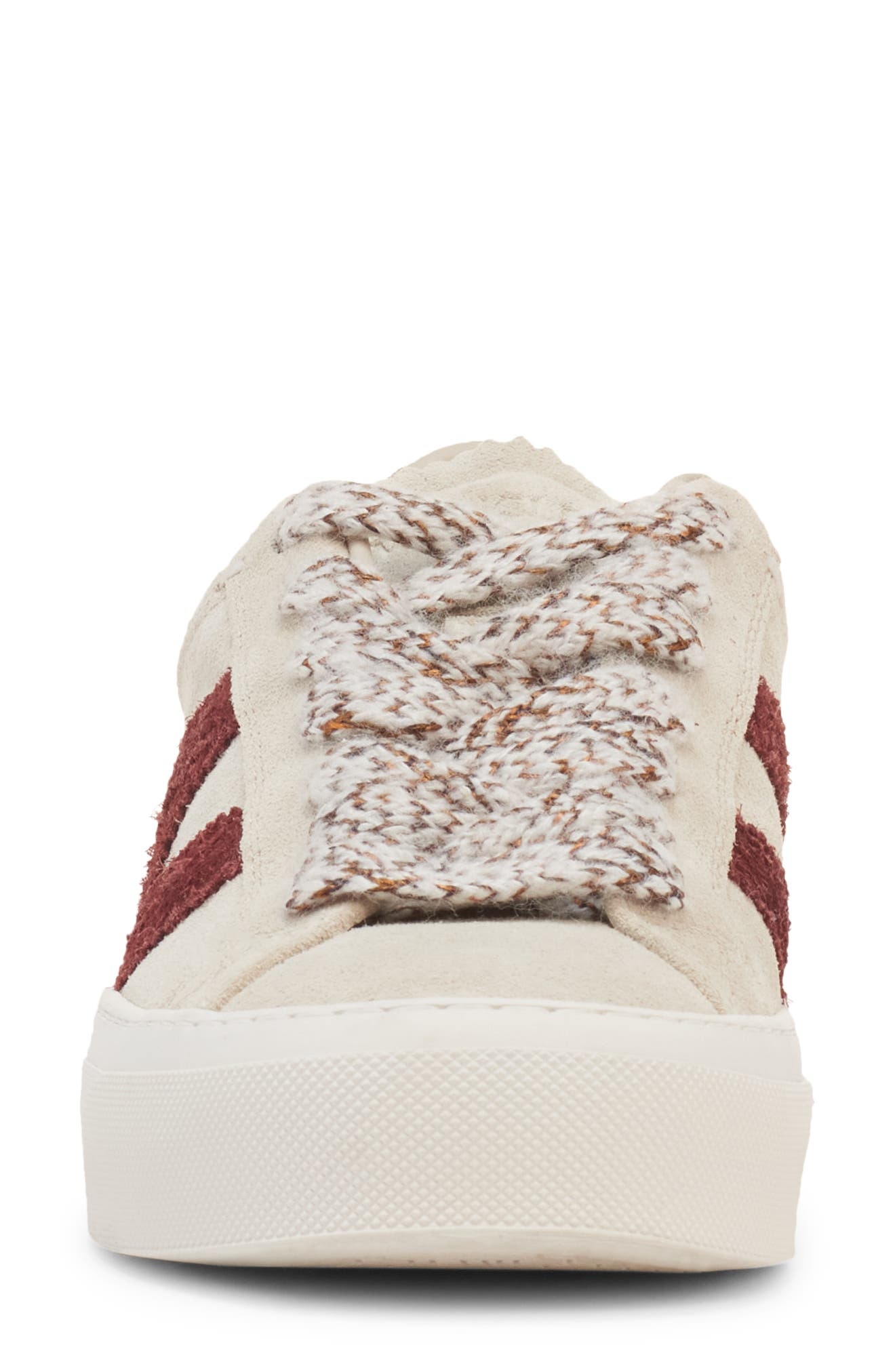 Moncler Monaco2 Suede Low Top Sneaker in Oatmeal at Nordstrom - 4