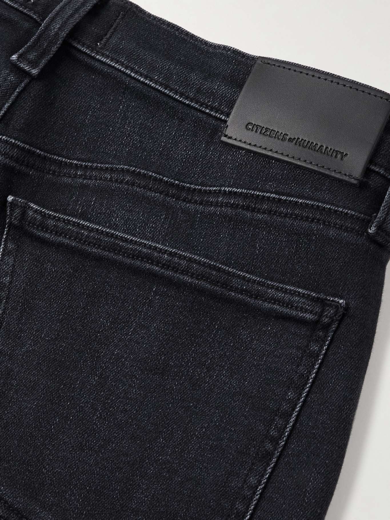 Palma frayed high-rise straight-leg jeans Black - 6
