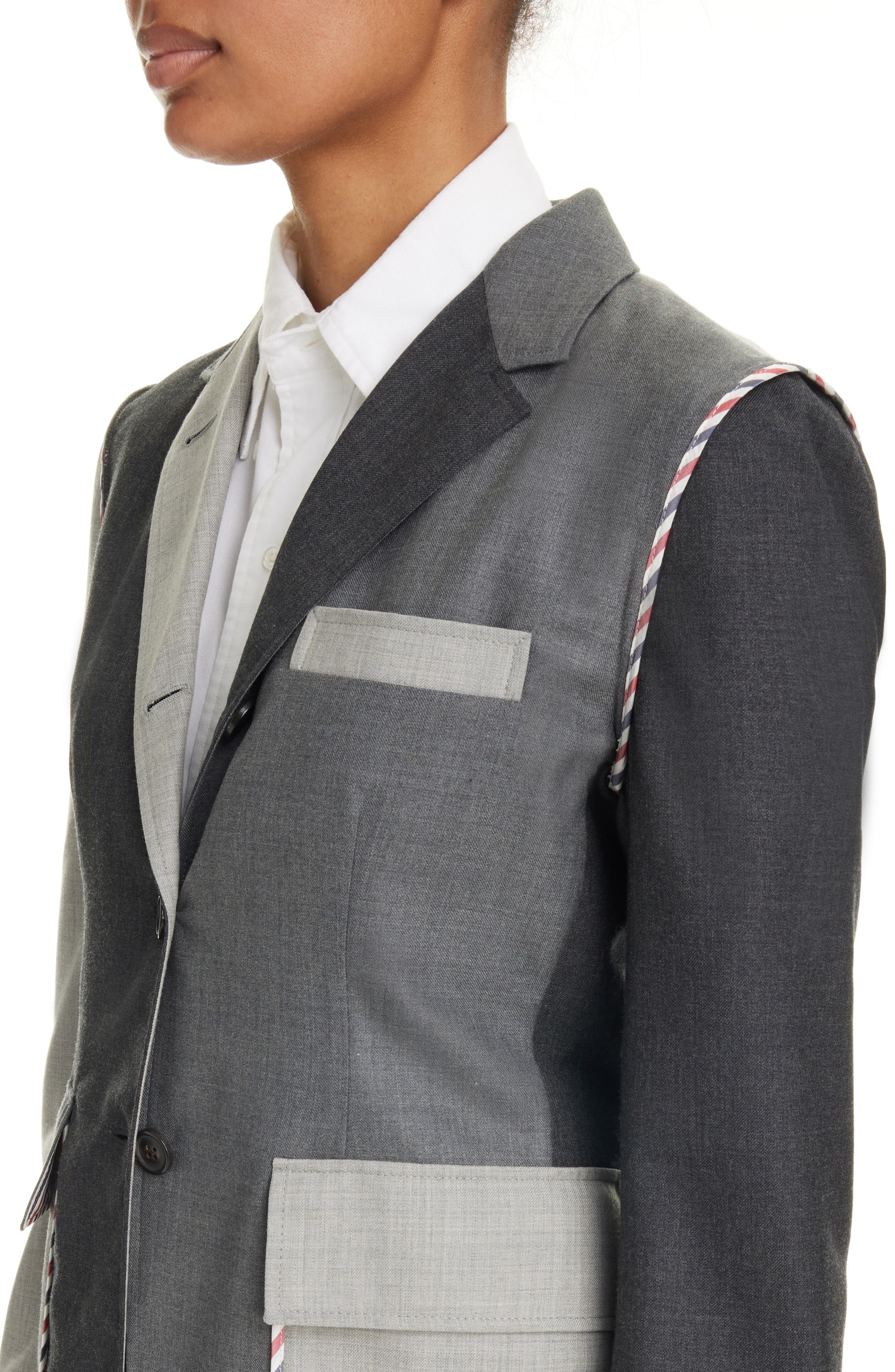 Fun-Mix Unconstructed Fit Wool Sport Coat - 4